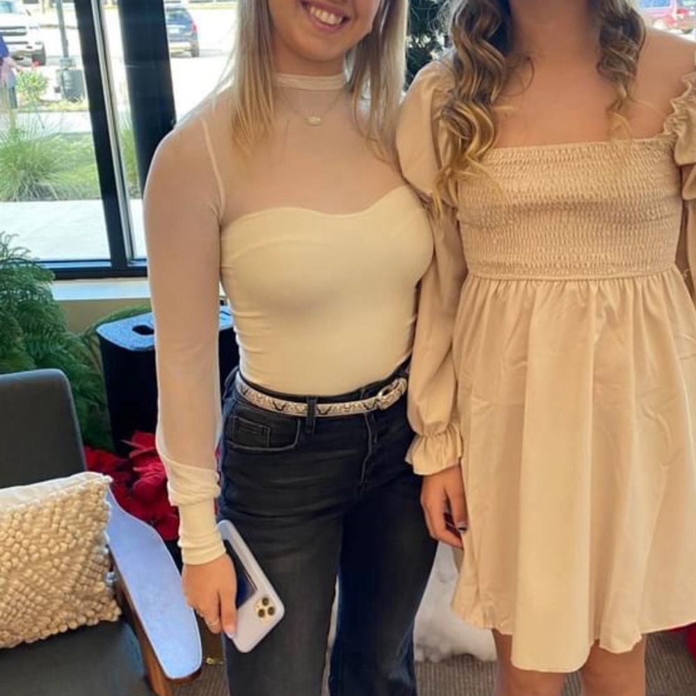 Free people mesh turtleneck